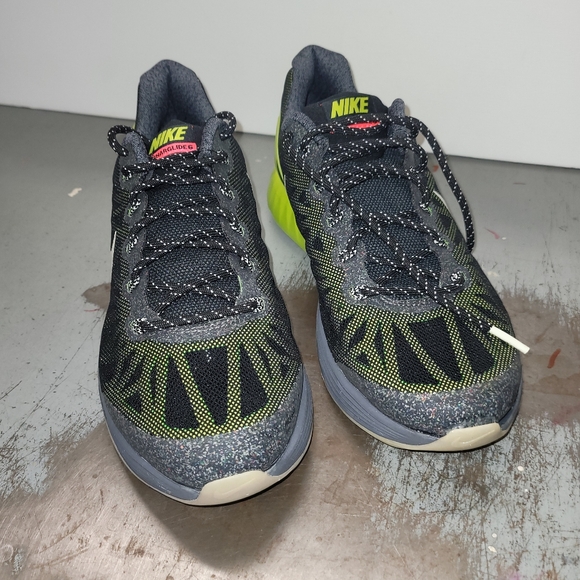 Nike Lunarglide 6/Luna Glide/Black/Green Shoes Size 7y women's 8.5 running - Picture 7 of 11